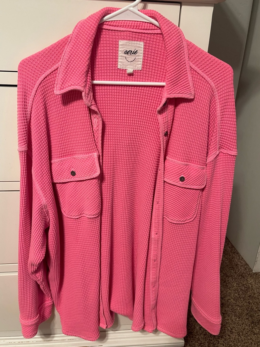 Aerie Waffle Button Up